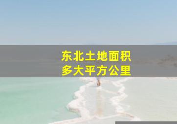 东北土地面积多大平方公里