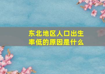 东北地区人口出生率低的原因是什么