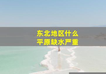 东北地区什么平原缺水严重