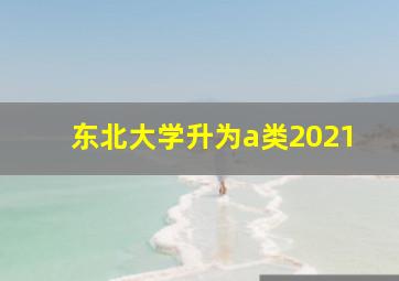 东北大学升为a类2021