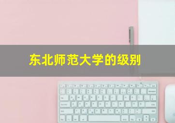 东北师范大学的级别