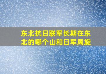 东北抗日联军长期在东北的哪个山和日军周旋