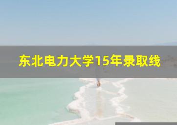 东北电力大学15年录取线