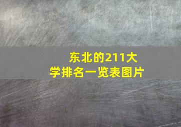 东北的211大学排名一览表图片