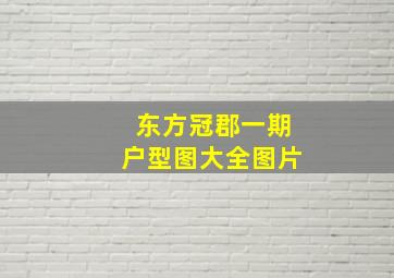 东方冠郡一期户型图大全图片