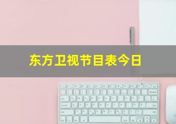 东方卫视节目表今日