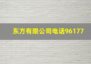 东方有限公司电话96177