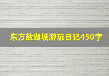 东方盐湖城游玩日记450字