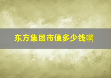 东方集团市值多少钱啊