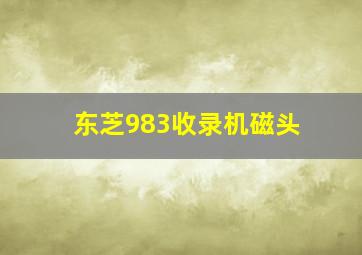 东芝983收录机磁头