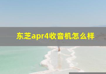 东芝apr4收音机怎么样