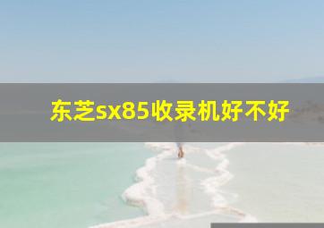 东芝sx85收录机好不好