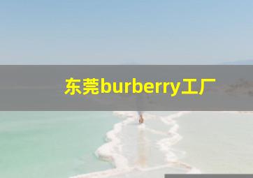 东莞burberry工厂