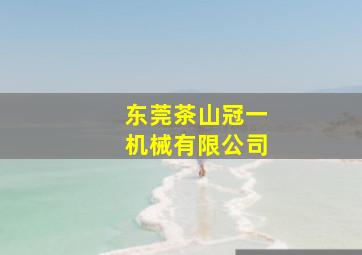 东莞茶山冠一机械有限公司