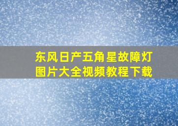 东风日产五角星故障灯图片大全视频教程下载