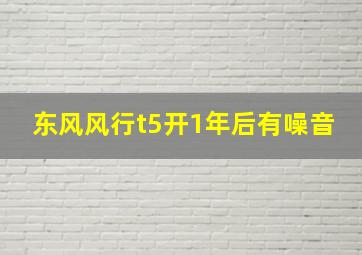 东风风行t5开1年后有噪音