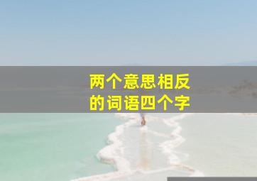 两个意思相反的词语四个字