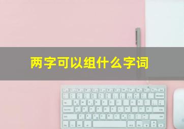 两字可以组什么字词