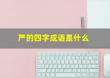 严的四字成语是什么