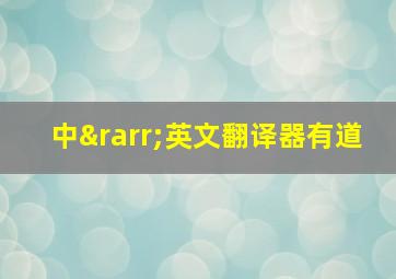 中→英文翻译器有道