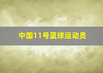 中国11号篮球运动员