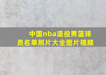 中国nba退役男篮球员名单照片大全图片视频