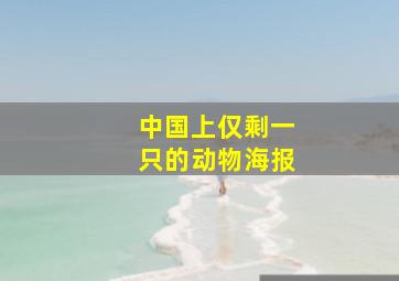 中国上仅剩一只的动物海报