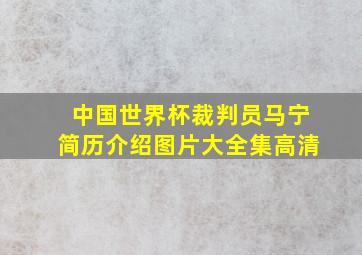 中国世界杯裁判员马宁简历介绍图片大全集高清