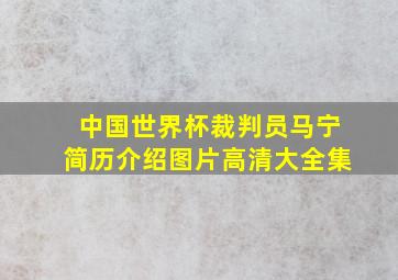 中国世界杯裁判员马宁简历介绍图片高清大全集