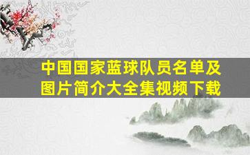 中国国家蓝球队员名单及图片简介大全集视频下载