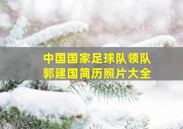 中国国家足球队领队郭建国简历照片大全