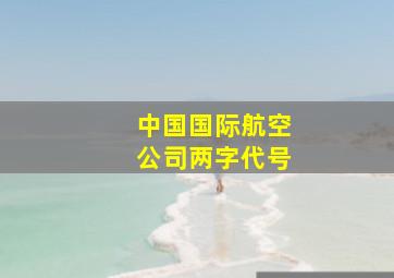 中国国际航空公司两字代号