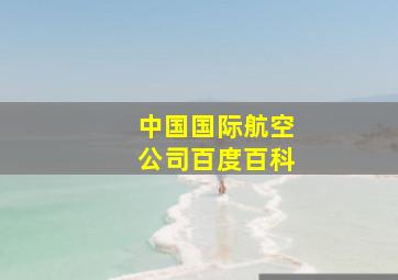 中国国际航空公司百度百科