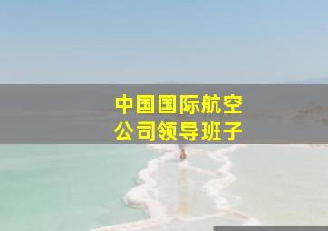 中国国际航空公司领导班子