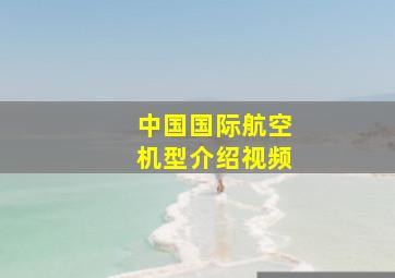 中国国际航空机型介绍视频