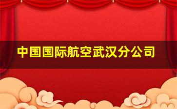 中国国际航空武汉分公司