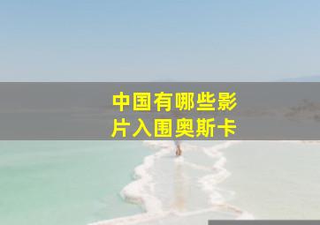 中国有哪些影片入围奥斯卡