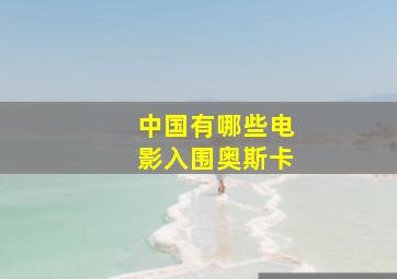 中国有哪些电影入围奥斯卡