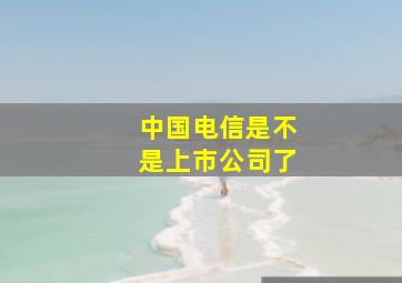 中国电信是不是上市公司了