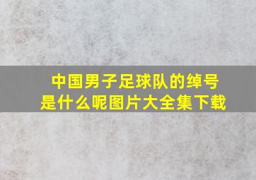 中国男子足球队的绰号是什么呢图片大全集下载