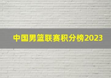 中国男篮联赛积分榜2023