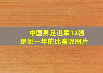 中国男足进军12强是哪一年的比赛呢图片