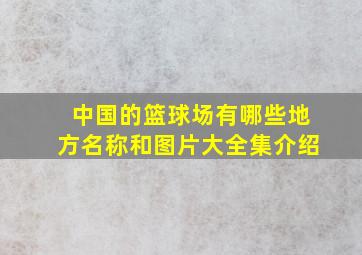 中国的篮球场有哪些地方名称和图片大全集介绍