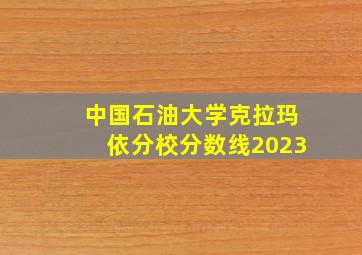 中国石油大学克拉玛依分校分数线2023