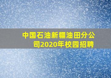 中国石油新疆油田分公司2020年校园招聘