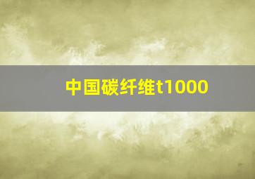 中国碳纤维t1000