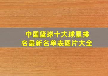 中国篮球十大球星排名最新名单表图片大全