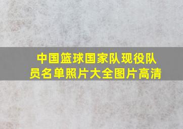 中国篮球国家队现役队员名单照片大全图片高清