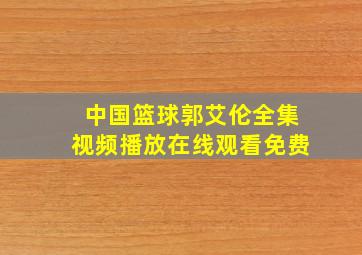 中国篮球郭艾伦全集视频播放在线观看免费