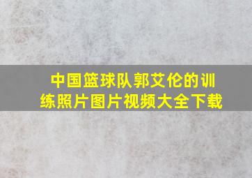 中国篮球队郭艾伦的训练照片图片视频大全下载